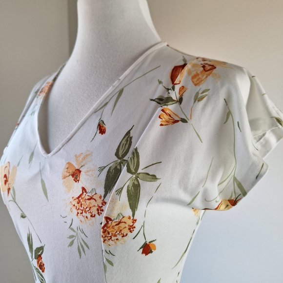 Vintage 70s Homemade Day Dress | Floral Dress | Size 8 - Picture 2 of 6